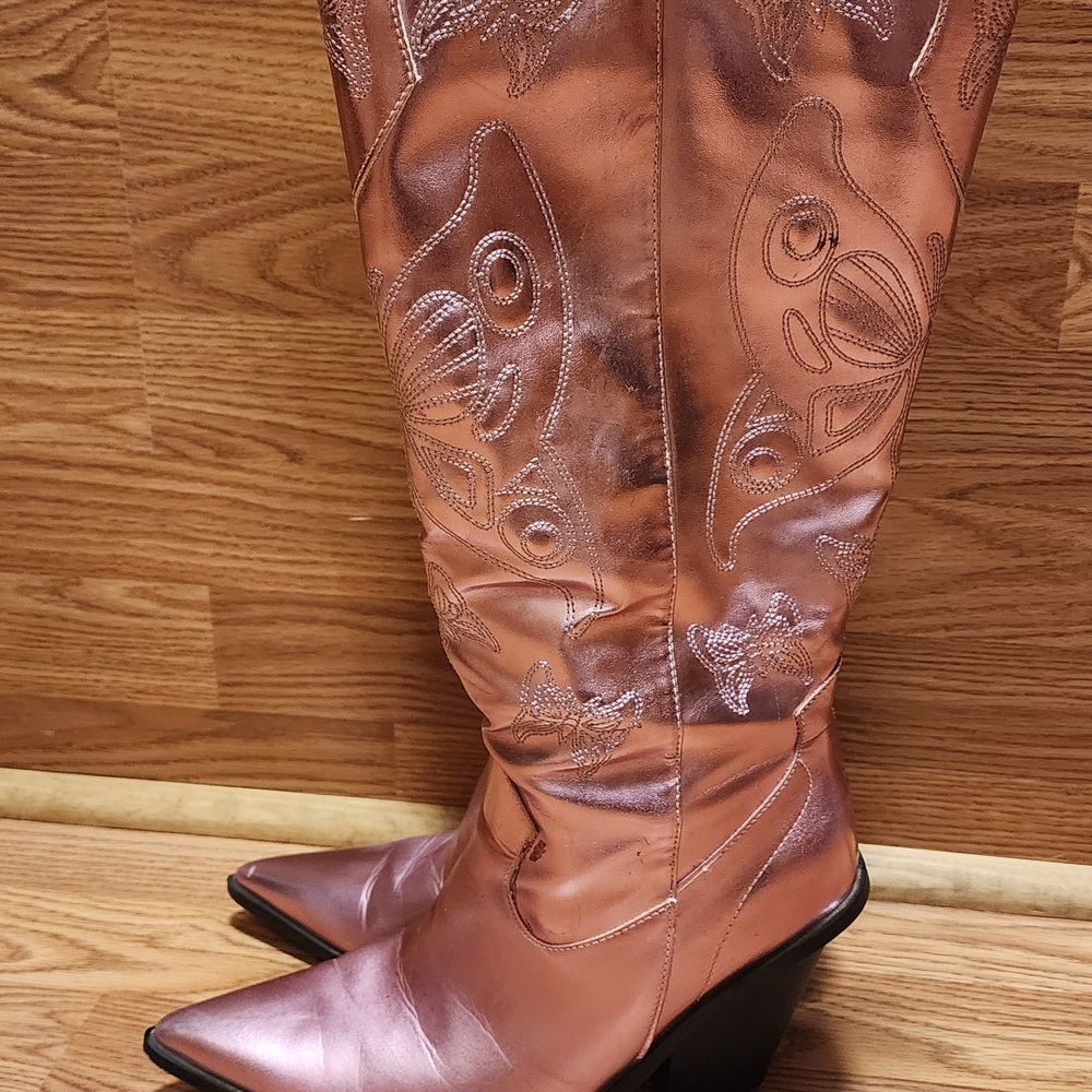 Phefarer Cowboy Knee-High Boots